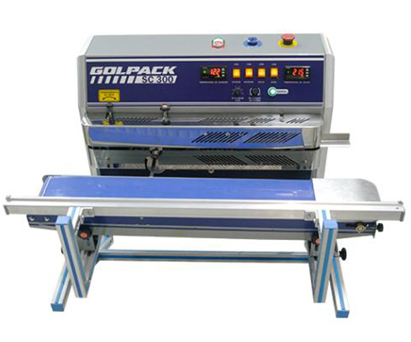 Maquina seladora Golpack SC 300 inclinada SC 300 vertical